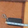Coach Small Black/Brown Leather Bag Tag / / NEW Image 3