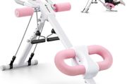 Ab Machine, Abs Workout Equipment, Adjustable Ab Trainer Machine for Abs Workout at Home Gym, Foldable, Knee Protection