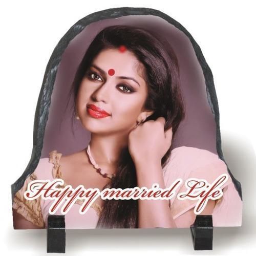 Door Shaped Photo Slate 15cm X 15cm