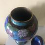 Antique/ Vintage Chinese Cloisonne Jar with Lid Image 5
