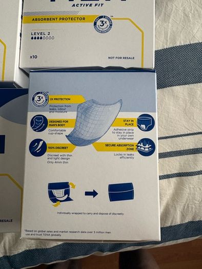 Tena Inco Pads.