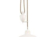 Endon POLKA-CR Cream Rise And Fall Pendant