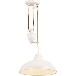 Endon POLKA-CR Cream Rise And Fall Pendant