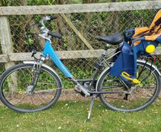 City Bike Bicycle with Romer child seat with relax position