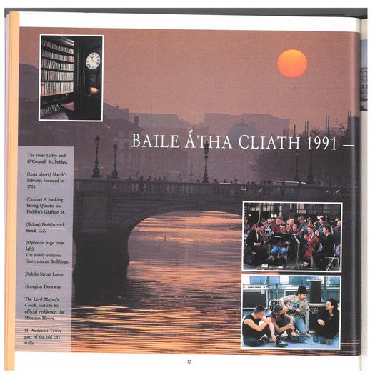 1989/90 Ireland The Irish Stamp Year Book with 48 images of contents