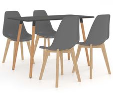 5 Piece Dining Set Grey