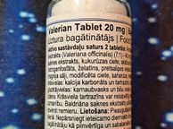 main image for ad VALERIAN ROOT EXTRACT overcome stress, reduces agitation, helps to fall asleep x50 tablets 20mg