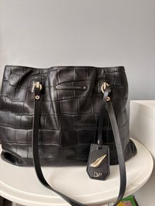 Diane von Furstenberg leather tote bag