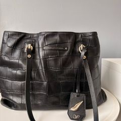 Diane von Furstenberg leather tote bag