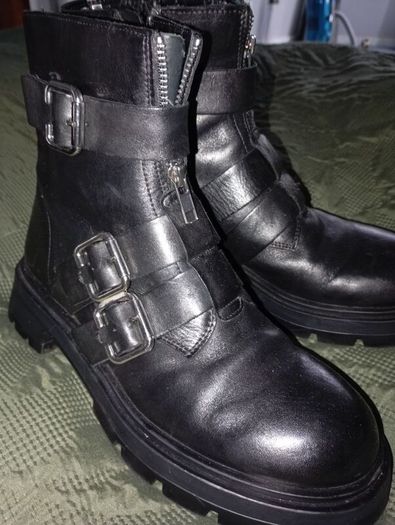 Zara genuine leather boots