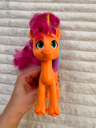 My Little Pony Make Your Mark Toy Ribbon Hairstyles Sunny Starscout approx.  16 cm. Used Please see photos