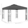 Gazebo 3x3 m Anthracite Image 5