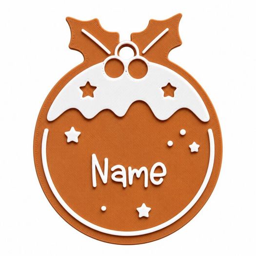 Personalised Gingerbread Christmas Gift Tags, Set of 8 3D