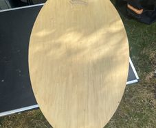 Wooden skim board