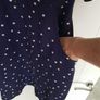 Navy polka dot Bravissimo V-neck, viscose dress, Size 16 Image 6