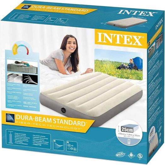 NEW SALE |  Single High Airbed, Taupe/Grey, One Size