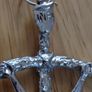 Silver coloured Cross out of Italy Image 3