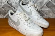 Nike Court Borough Ladies Leather Trainers UK5.5 EUR38.5 All White