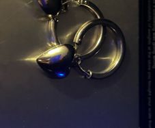 silver earrings