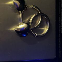 silver earrings