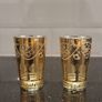 Pair of vintage Moroccan mint tea glasses Image 2