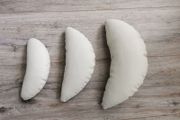 Crescent shaped pillows for newborn photoshoots