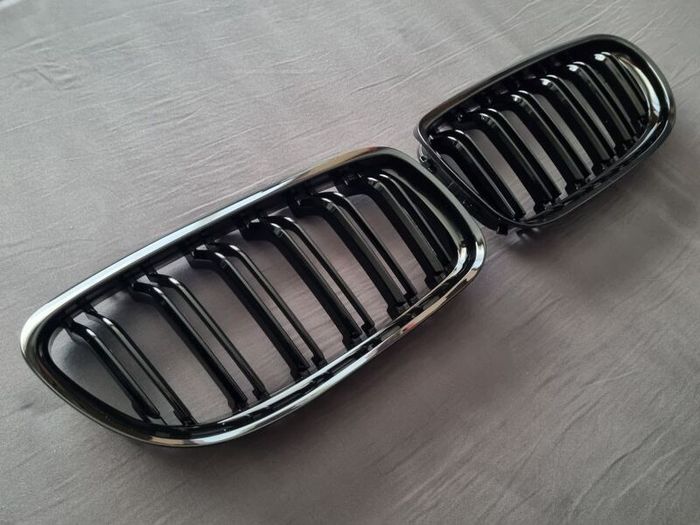 BMW 3 Series E90 E91 Lci Gloss Black Kidney Grilles Brand New
