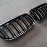BMW 3 Series E90 E91 Lci Gloss Black Kidney Grilles Brand New Image 2