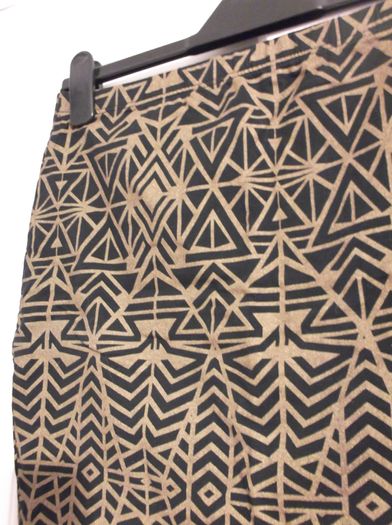 Black and Gold design Mini Skirt
