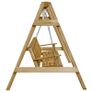 Garden Swing Bench Impregnated Pinewood 205x150x157 cm Image 2