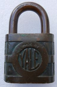 Antique Yale Brass Padlock