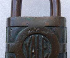Antique Yale Brass Padlock