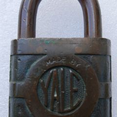 Antique Yale Brass Padlock