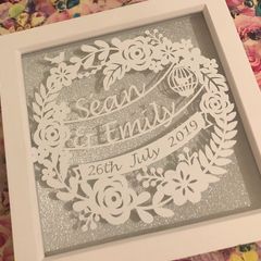 personalised wedding gift frame