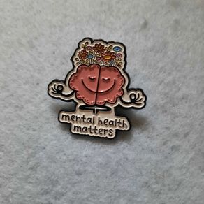 "Mental Health Matters" Pin Brooch Lapel Badge Mental Health Awareness Gifts and Accessories