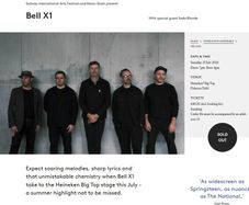 Bell X1 Galway Tickets x 2. (Face value = 49.20 each)