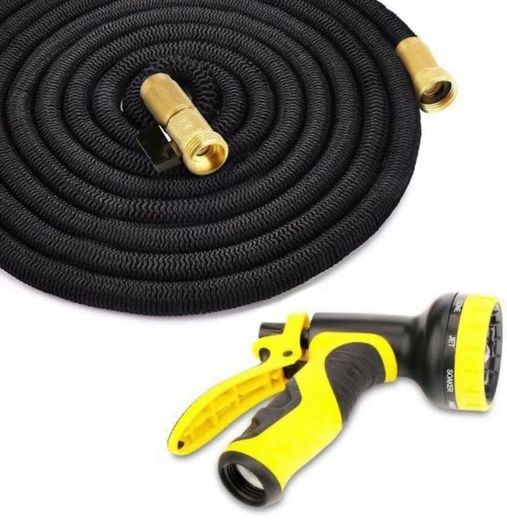 100FT, Expandable Garden Hose,Upgraded 10 Function Modes Water Spray Gun, Expanding Hose Pipe,Water Hose Pipe 3/4" & 1/2" Solid Brass Connectors,No-Kink Flexible Hose Pipe (FREE POSTAGE)