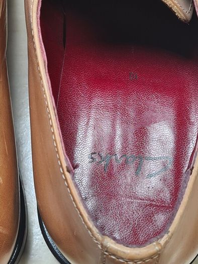 mens CLARKS GOLD COAST shoes brown tan leather square toe Size UK 10 EU 44 BRAND NEW
