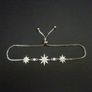 Star Starburst Adjustable Silver Bracelet Image 4