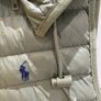 Designer brand Polo Ralph Lauren army khaki Green sleeveless quilted gilet with removable hood BRAND NEW Image 3
