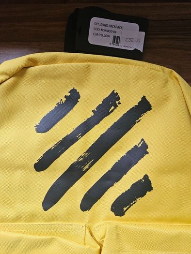 JOBLOT BACKPACKS : Yellow Backpacks (Boxes of 20)