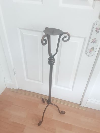 Candle Holder/Large Free Standing Candle Holder .. Price Drop