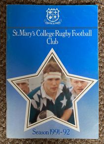 1991 St. Mary's College v Garryowen - AIL Division 1 Rugby Programme