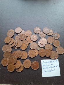 Great Britain. Elizabeth II. 50 coins x1/2p (1971-1982) Good Condition