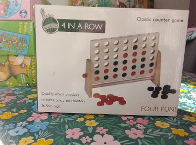Wooden 4 in a row Game