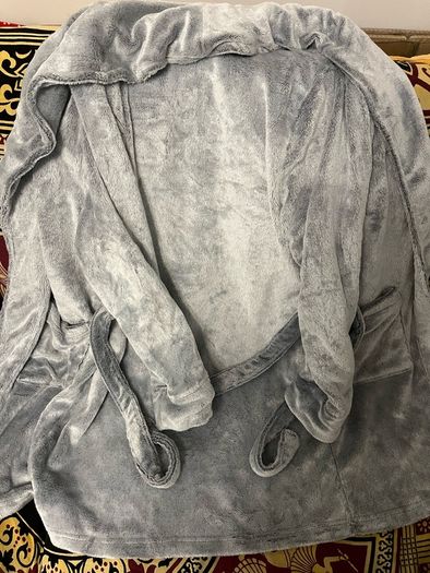 Primark grey fluffy dressing gown