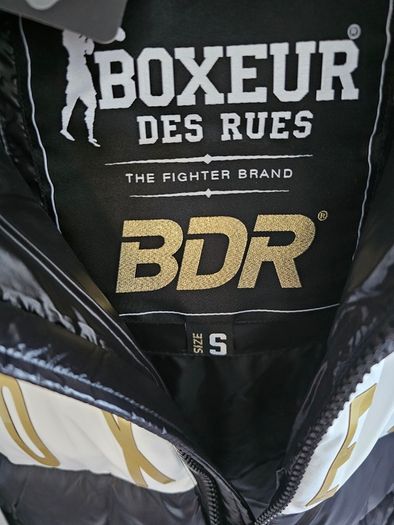 Boxeur Des Rues puffer jacket - black and gold - size S