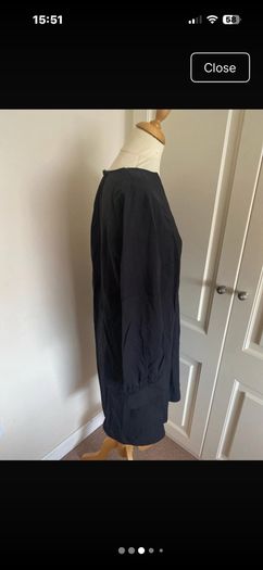 White Label size 14 black viscose tunic