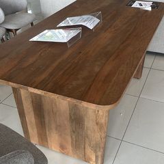 Wood dining table