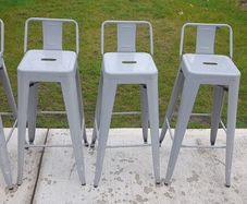 Industrial bar stool
